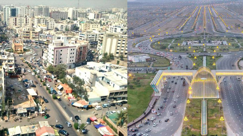 Comparison between Bahria Town and Karachi City